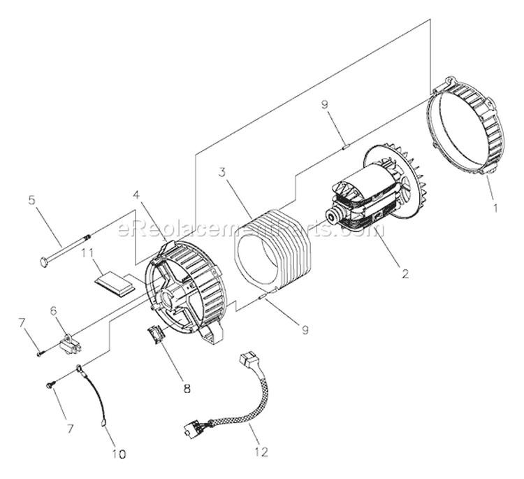 Page A Diagram and Parts List for 030201-0  Briggs and Stratton Generator